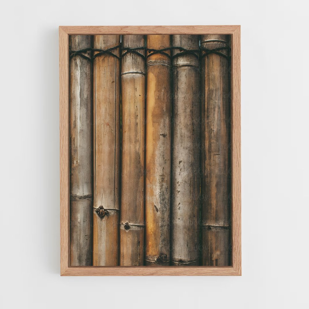 ap-bamboo patterns-12 cadre Bois clair