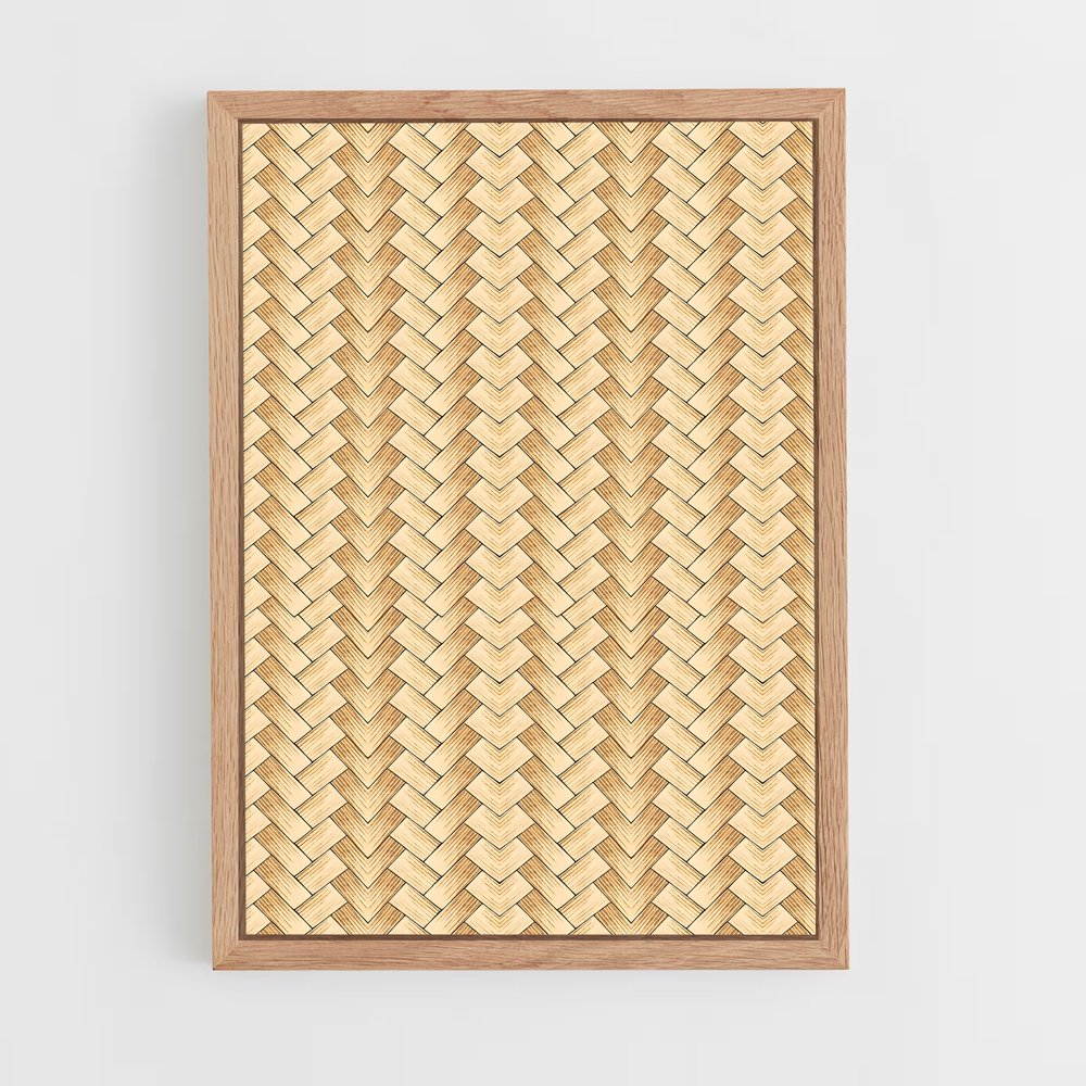 ap-bamboo patterns-8 cadre Bois clair