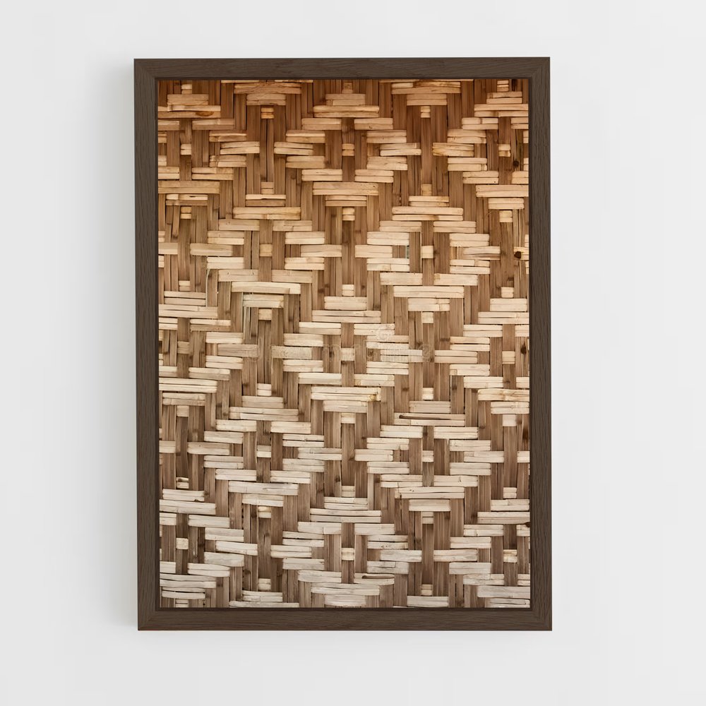 ap-bamboo patterns-9 cadre Bois foncé