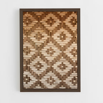 ap-bamboo patterns-9 cadre Bois foncé