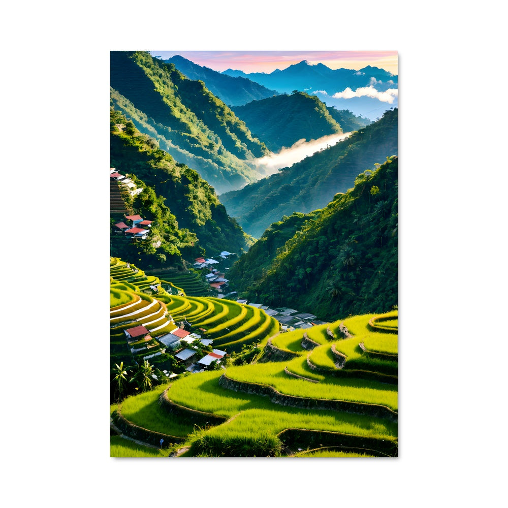 Poster Emerald Splendour of the Banaue Rice Terraces – Aesthetic Posters