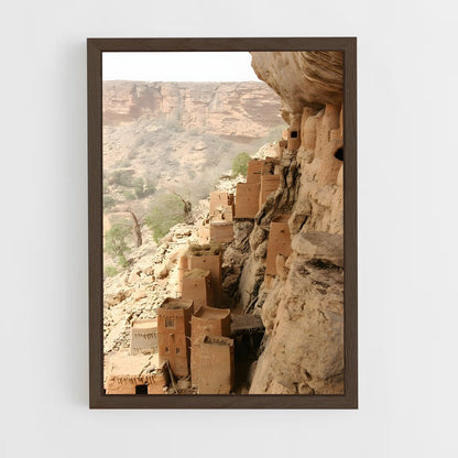 ap-bandiagara escarpment-1 cadre Bois foncé