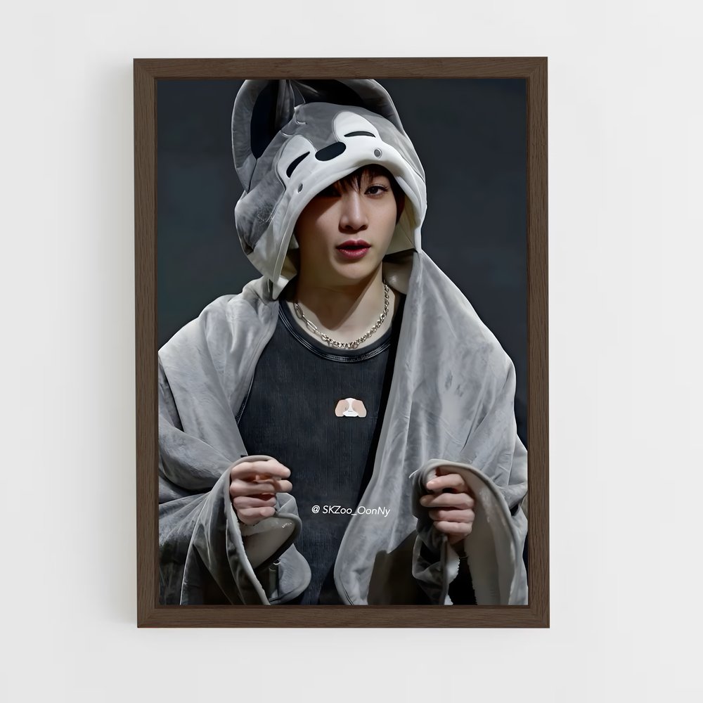 ap-bang chan-3 cadre Bois foncé