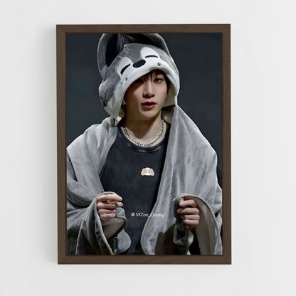 ap-bang chan-3 cadre Bois foncé