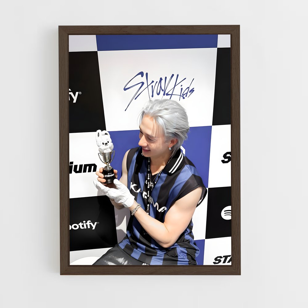 ap-bang chan-5 cadre Bois foncé