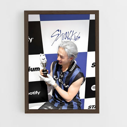 ap-bang chan-5 cadre Bois foncé