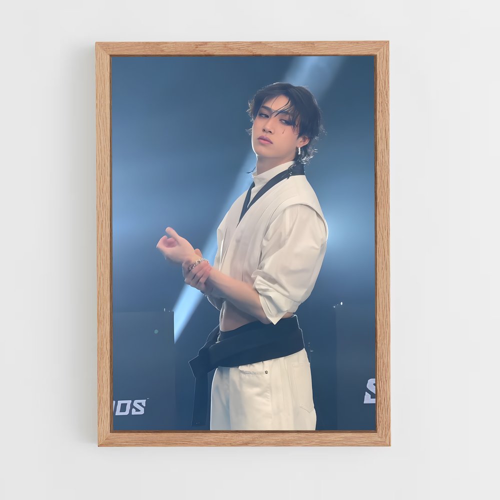 ap-bang chan-7 cadre Bois clair