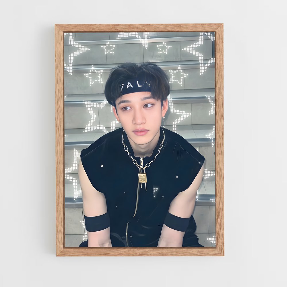 ap-bang chan-8 cadre Bois clair