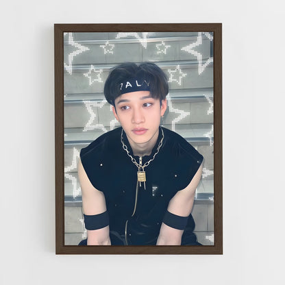 ap-bang chan-8 cadre Bois foncé