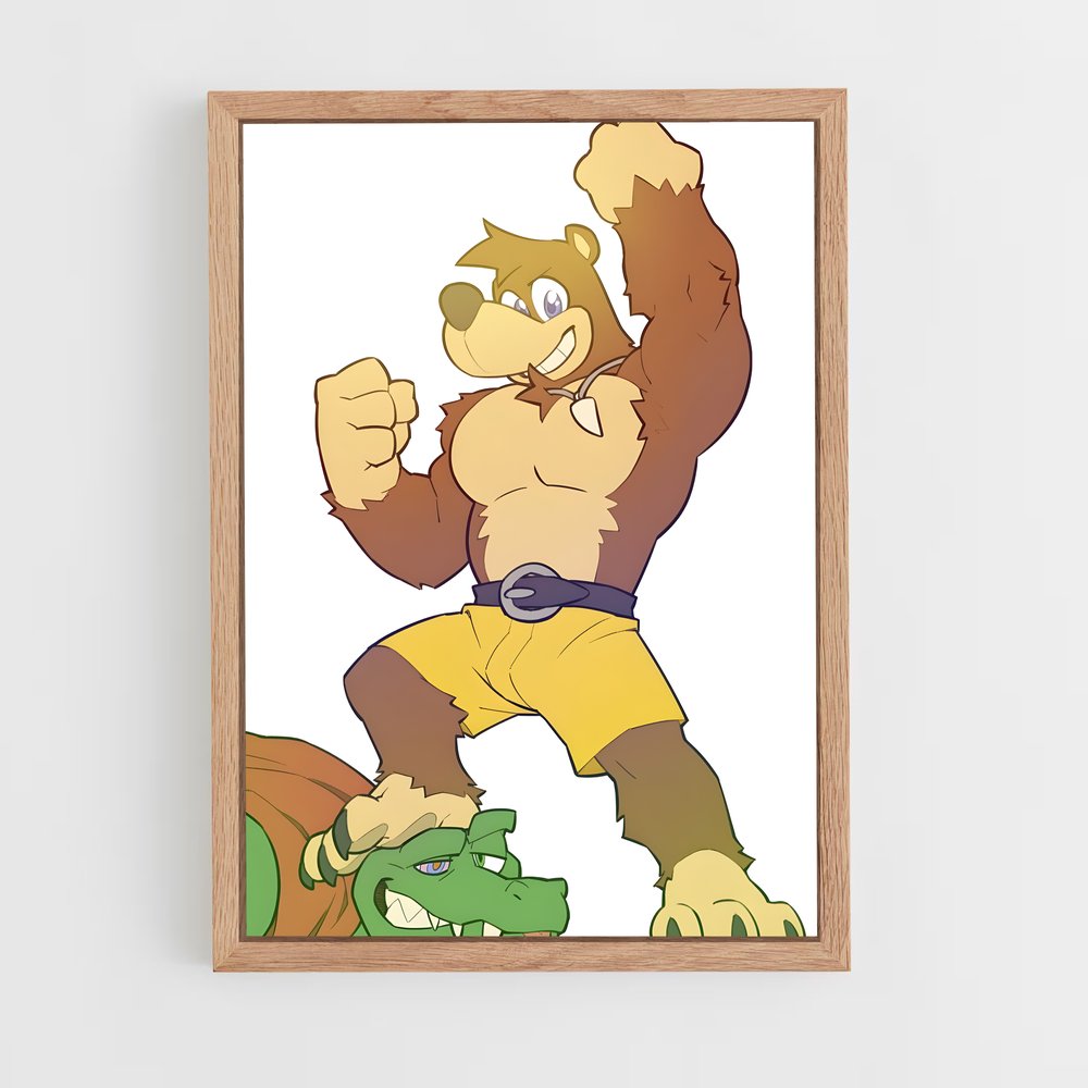 ap-banjo kazooie-2 cadre Bois clair