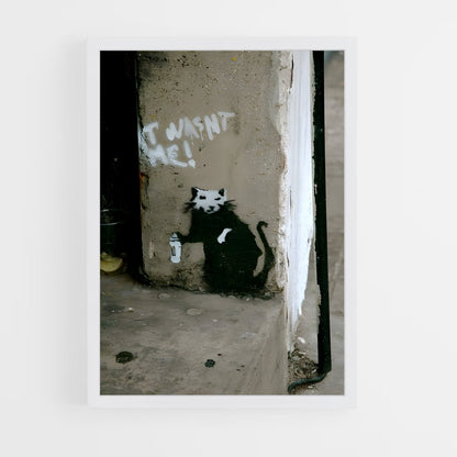 ap-banksy-3 cadre Blanc