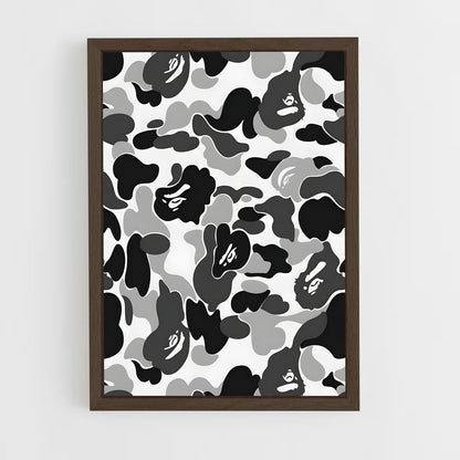 ap-bape-3 cadre Bois foncé