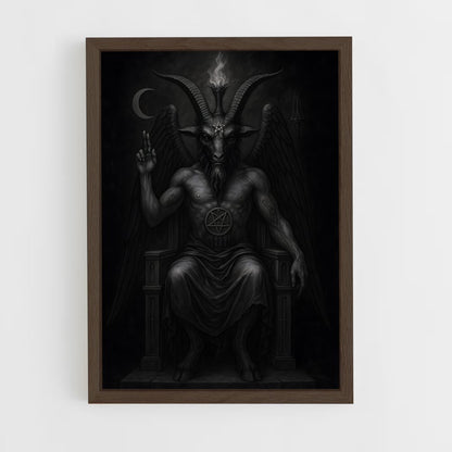 ap-baphomet-3 cadre Bois foncé