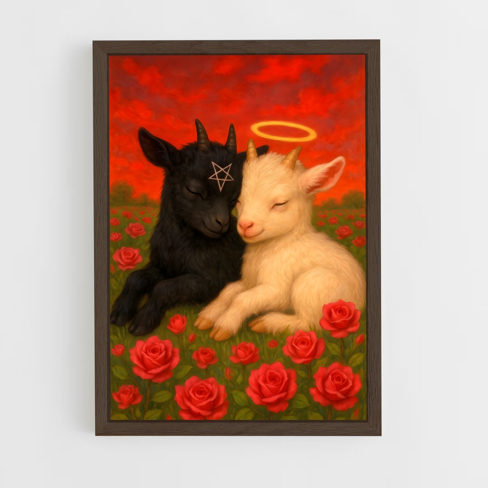 ap-baphomet-4 cadre Bois foncé