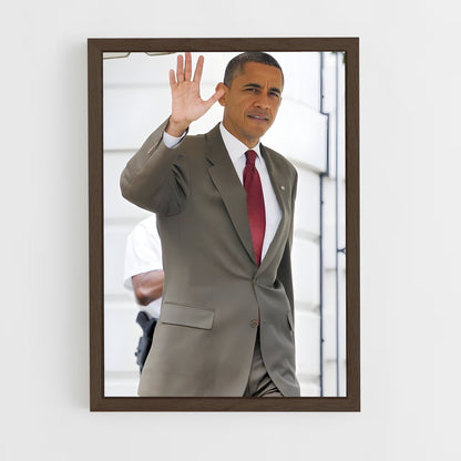 ap-barack obama-2 cadre Bois foncé