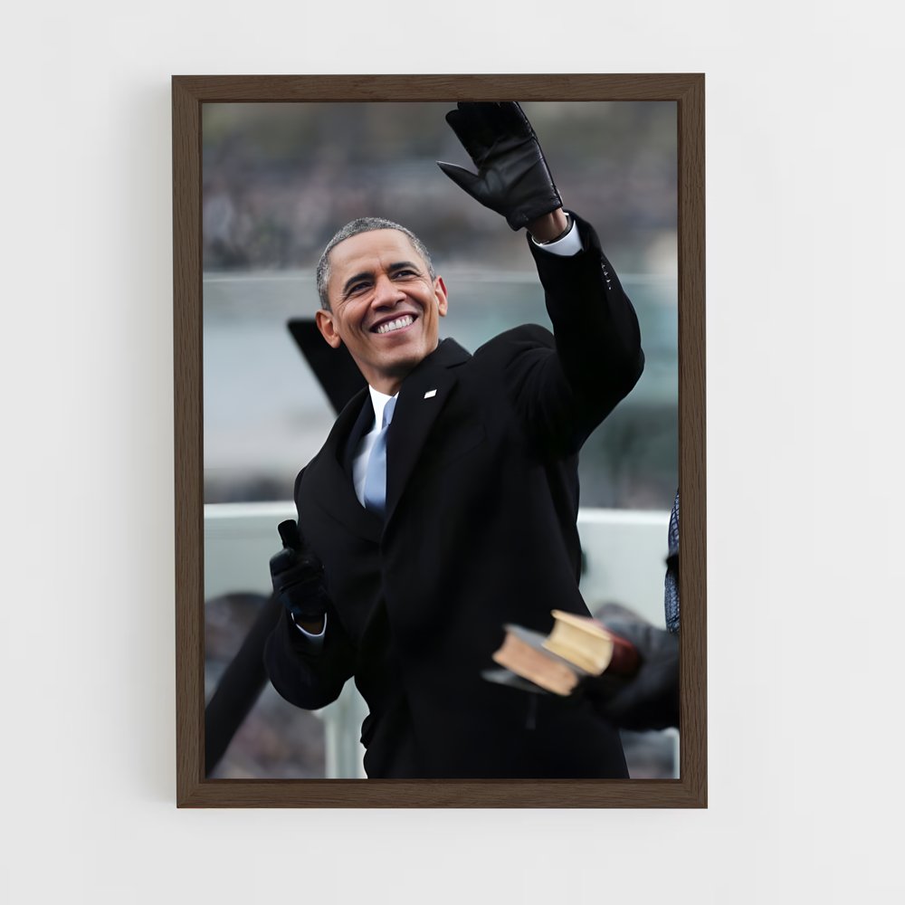 ap-barack obama-3 cadre Bois foncé