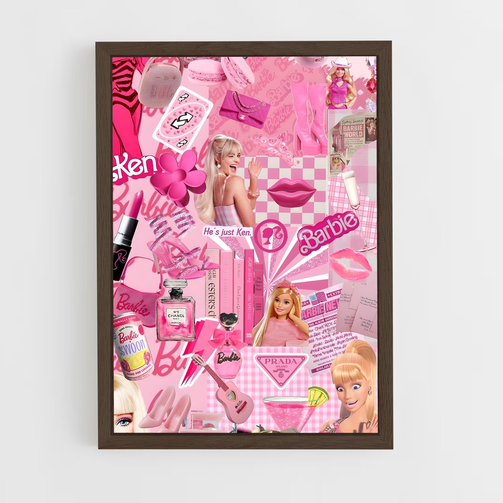 ap-barbie-4 cadre Bois foncé