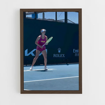 ap-barbora krejcikova-4 cadre Bois foncé