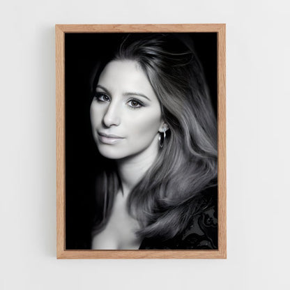 ap-barbra streisand-2 cadre Bois clair
