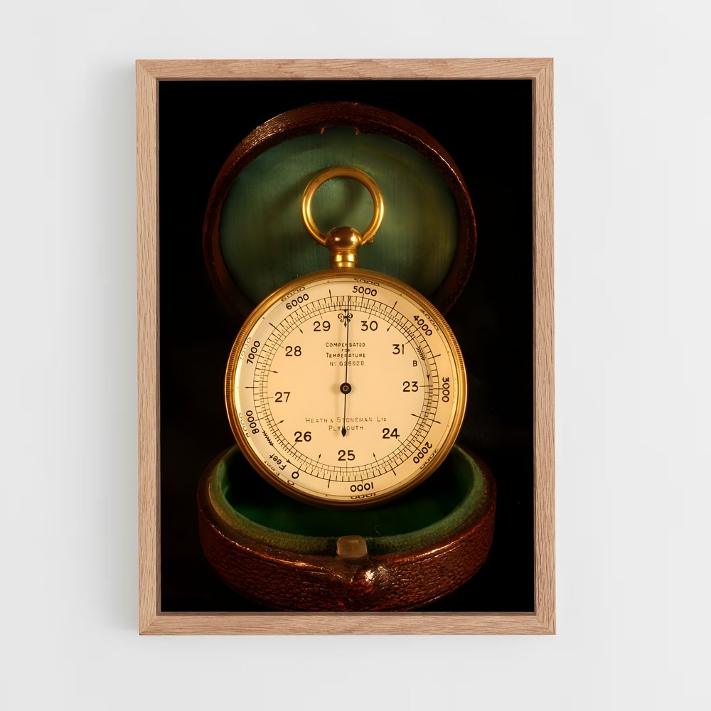 ap-barometer-1 cadre Bois clair