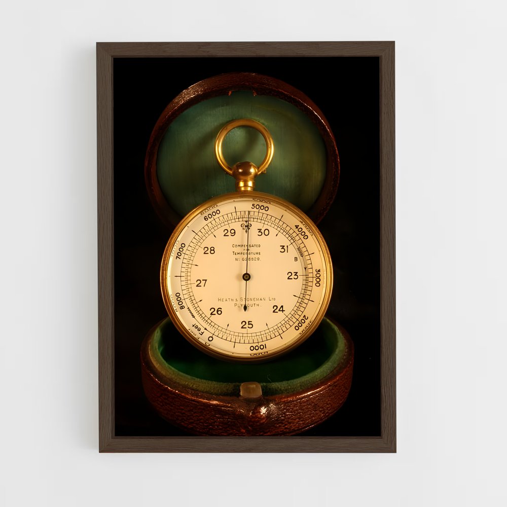 ap-barometer-1 cadre Bois foncé