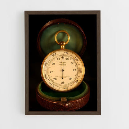 ap-barometer-1 cadre Bois foncé