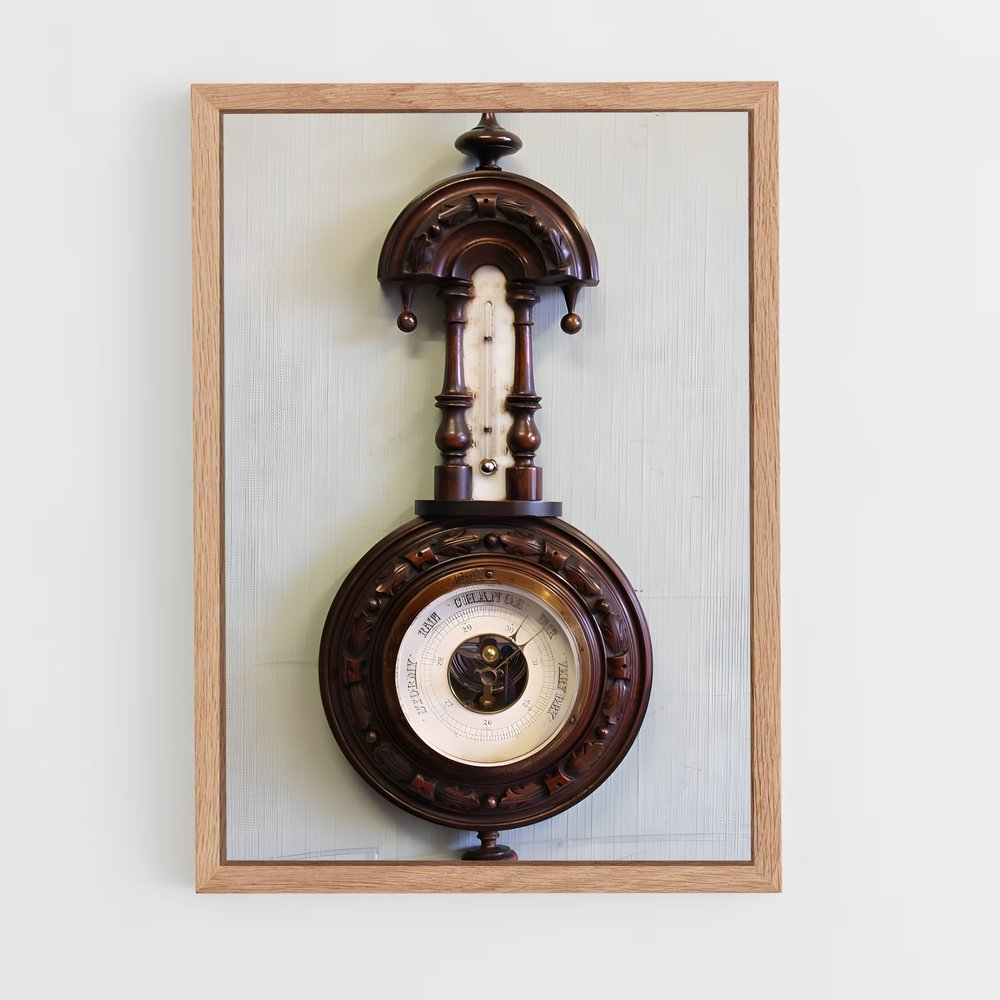 ap-barometer-3 cadre Bois clair