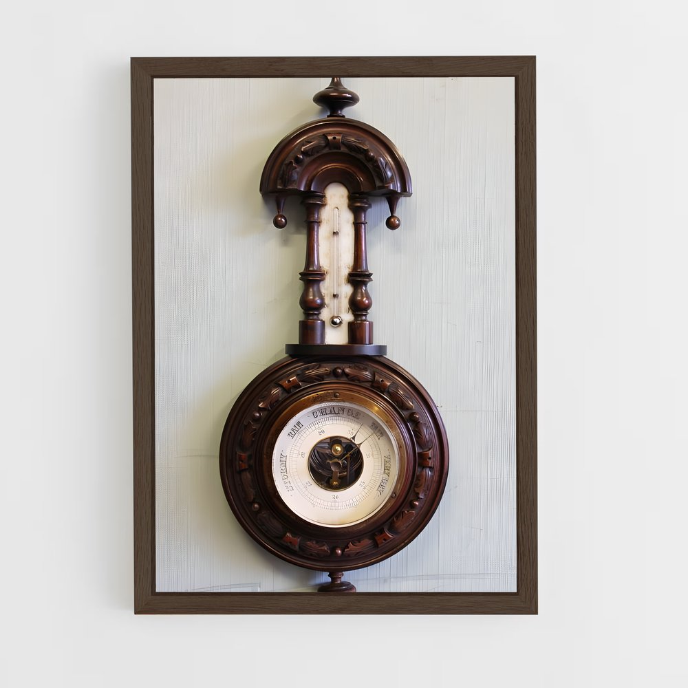 ap-barometer-3 cadre Bois foncé