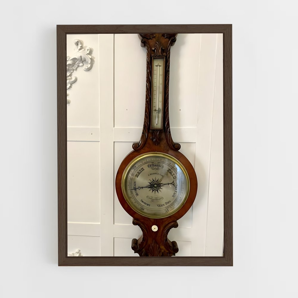 ap-barometer-4 cadre Bois foncé