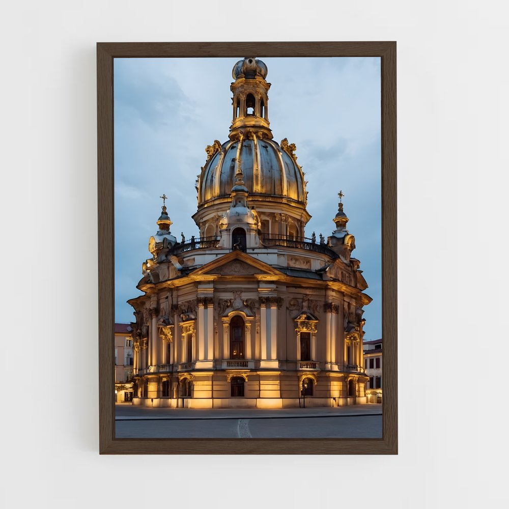 ap-baroque architecture-8 cadre Bois foncé