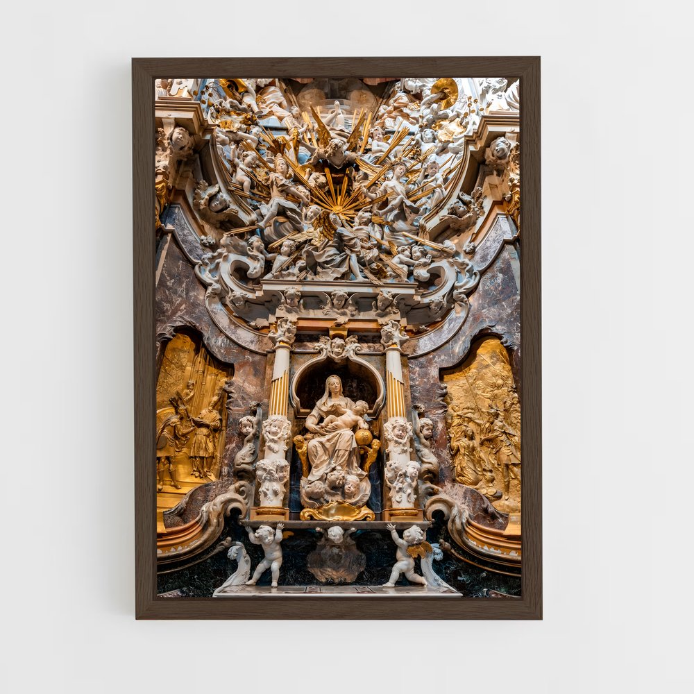 ap-baroque architecture-9 cadre Bois foncé