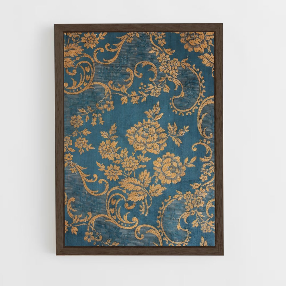 ap-baroque patterns-4 cadre Bois foncé