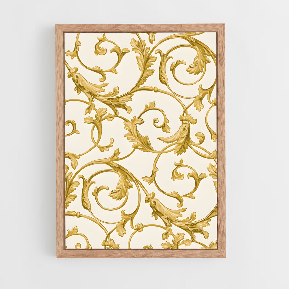 ap-baroque patterns-5 cadre Bois clair