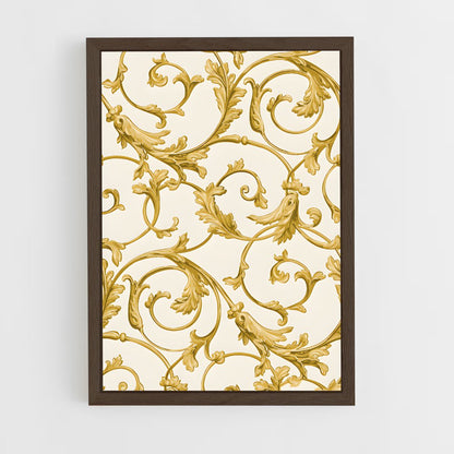 ap-baroque patterns-5 cadre Bois foncé