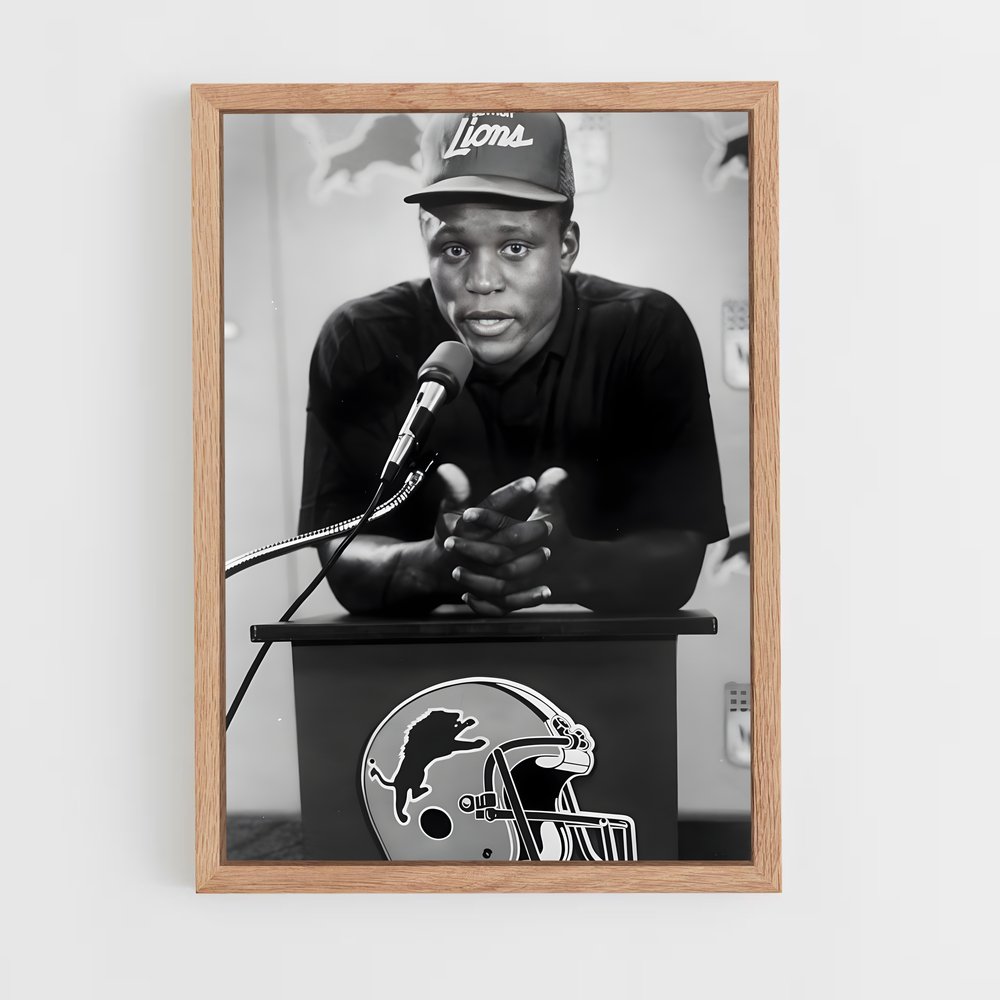 ap-barry sanders-3 cadre Bois clair