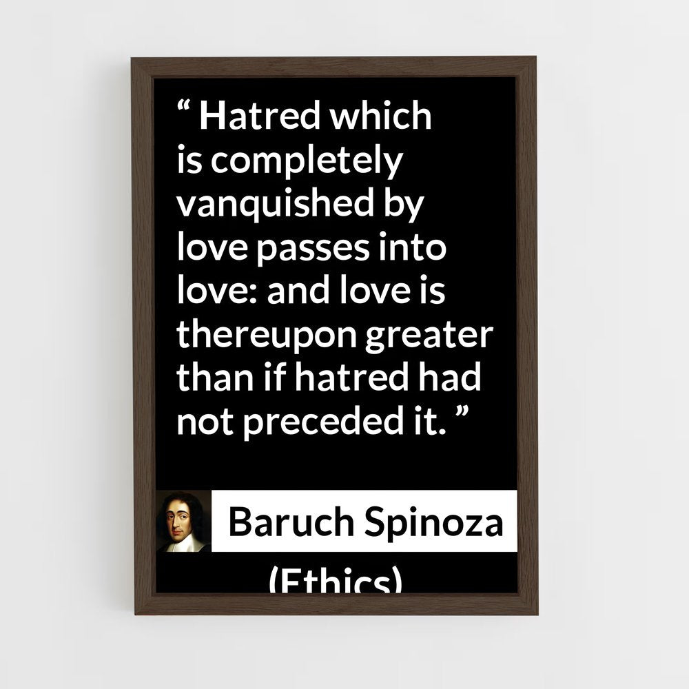 ap-baruch spinoza-1 cadre Bois foncé