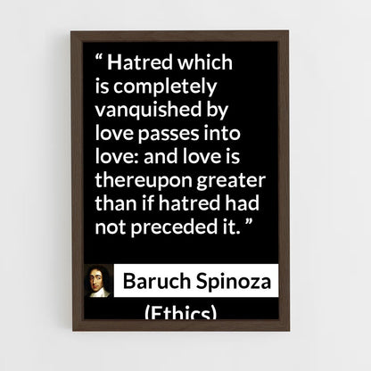 ap-baruch spinoza-1 cadre Bois foncé
