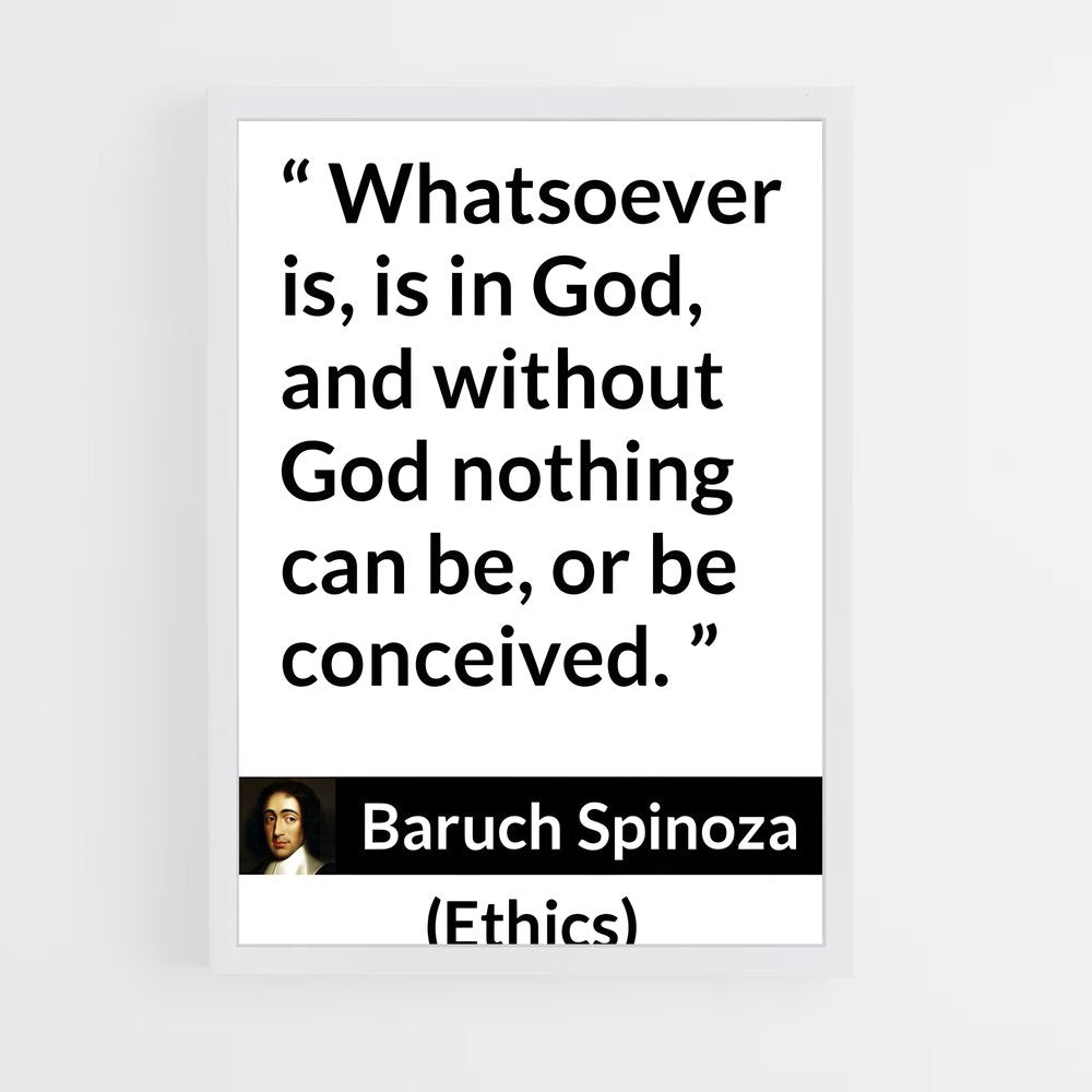 ap-baruch spinoza-3 cadre Blanc