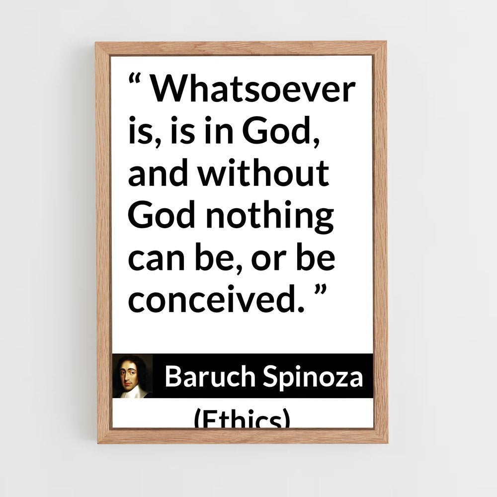 ap-baruch spinoza-3 cadre Bois clair