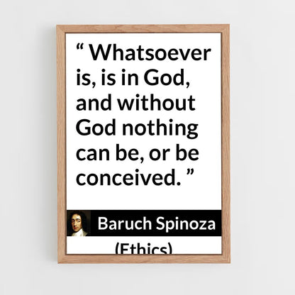 ap-baruch spinoza-3 cadre Bois clair