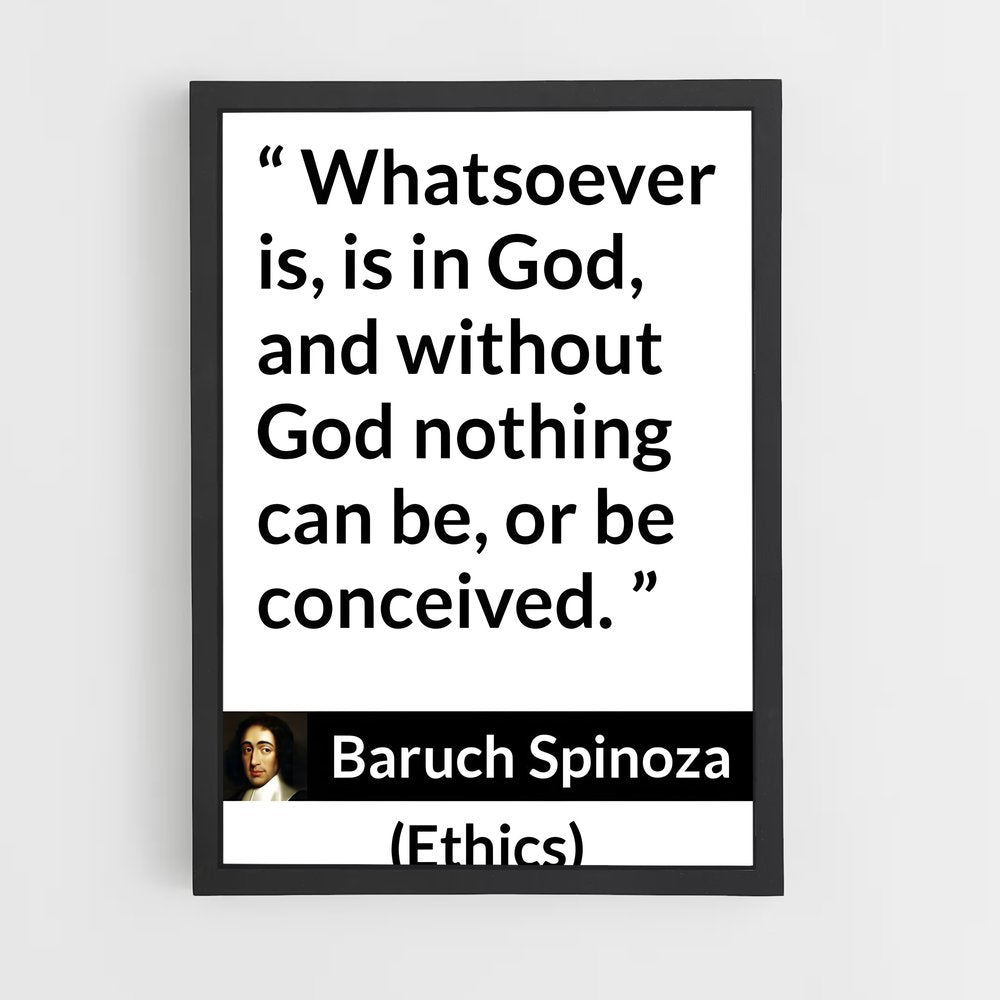 ap-baruch spinoza-3 cadre Noir