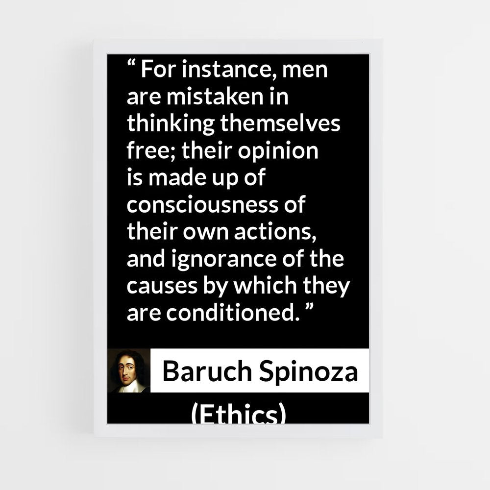 ap-baruch spinoza-4 cadre Blanc