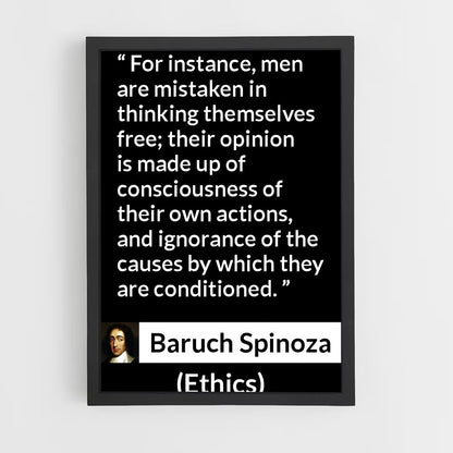 ap-baruch spinoza-4 cadre Noir