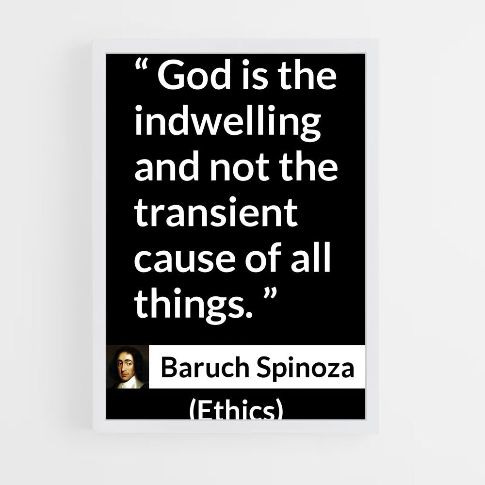 ap-baruch spinoza-6 cadre Blanc