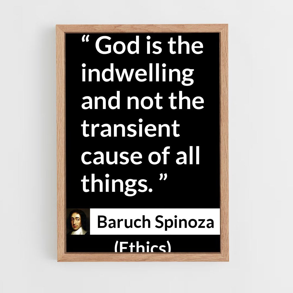 ap-baruch spinoza-6 cadre Bois clair