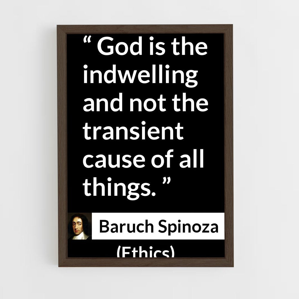 ap-baruch spinoza-6 cadre Bois foncé