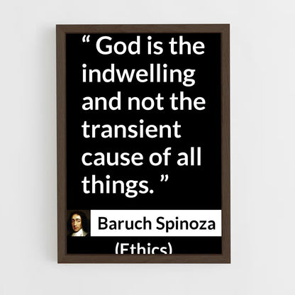 ap-baruch spinoza-6 cadre Bois foncé