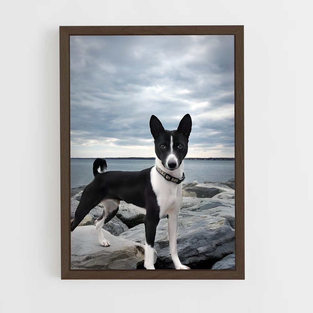 ap-basenji-3 cadre Bois foncé