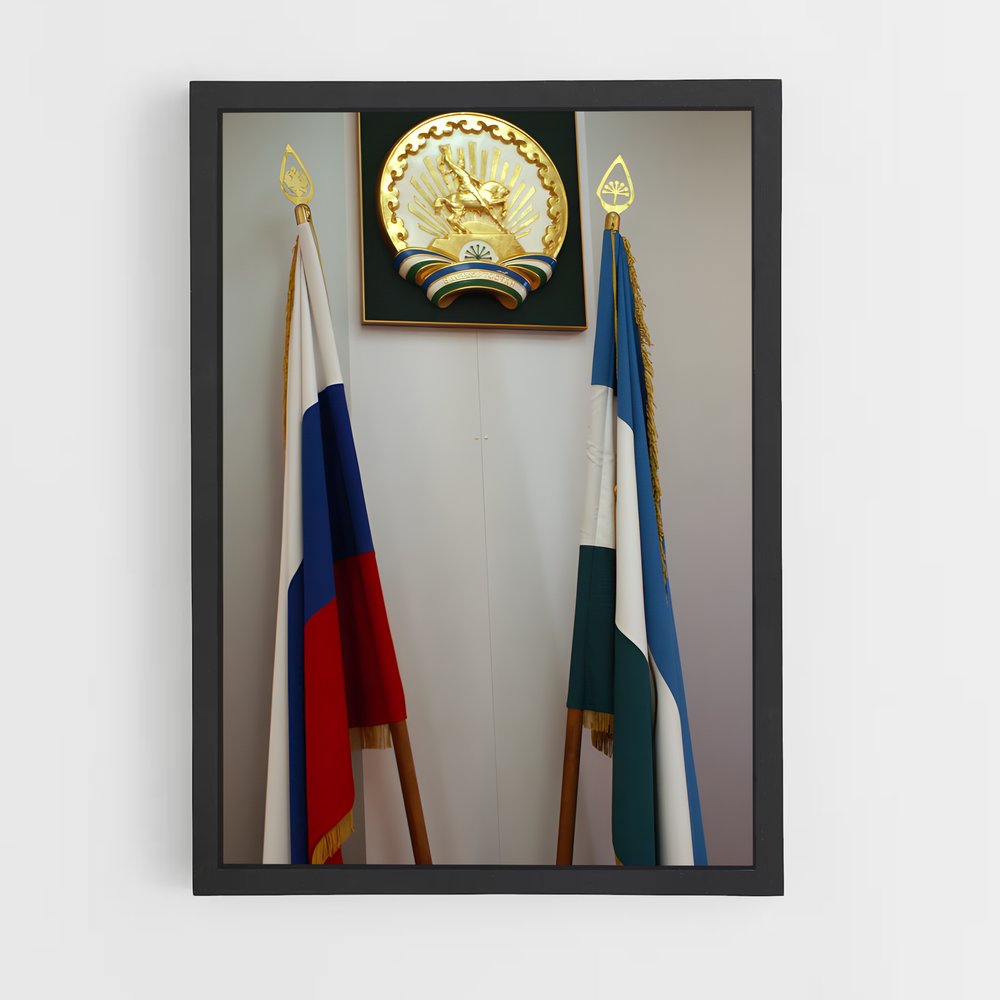 ap-bashkortostan flag-1 cadre Noir