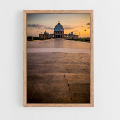 ap-basilica notre dame de la paix yamoussoukro-2 cadre Bois clair